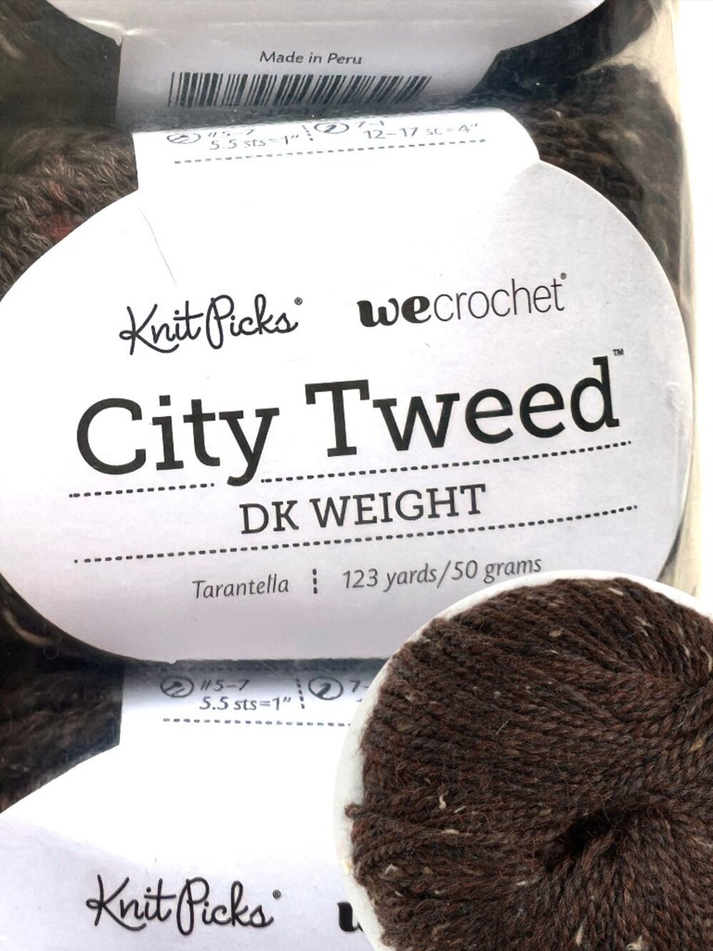 Lot of 10, City Tweed Yarn from Knit Picks, Tarantella
